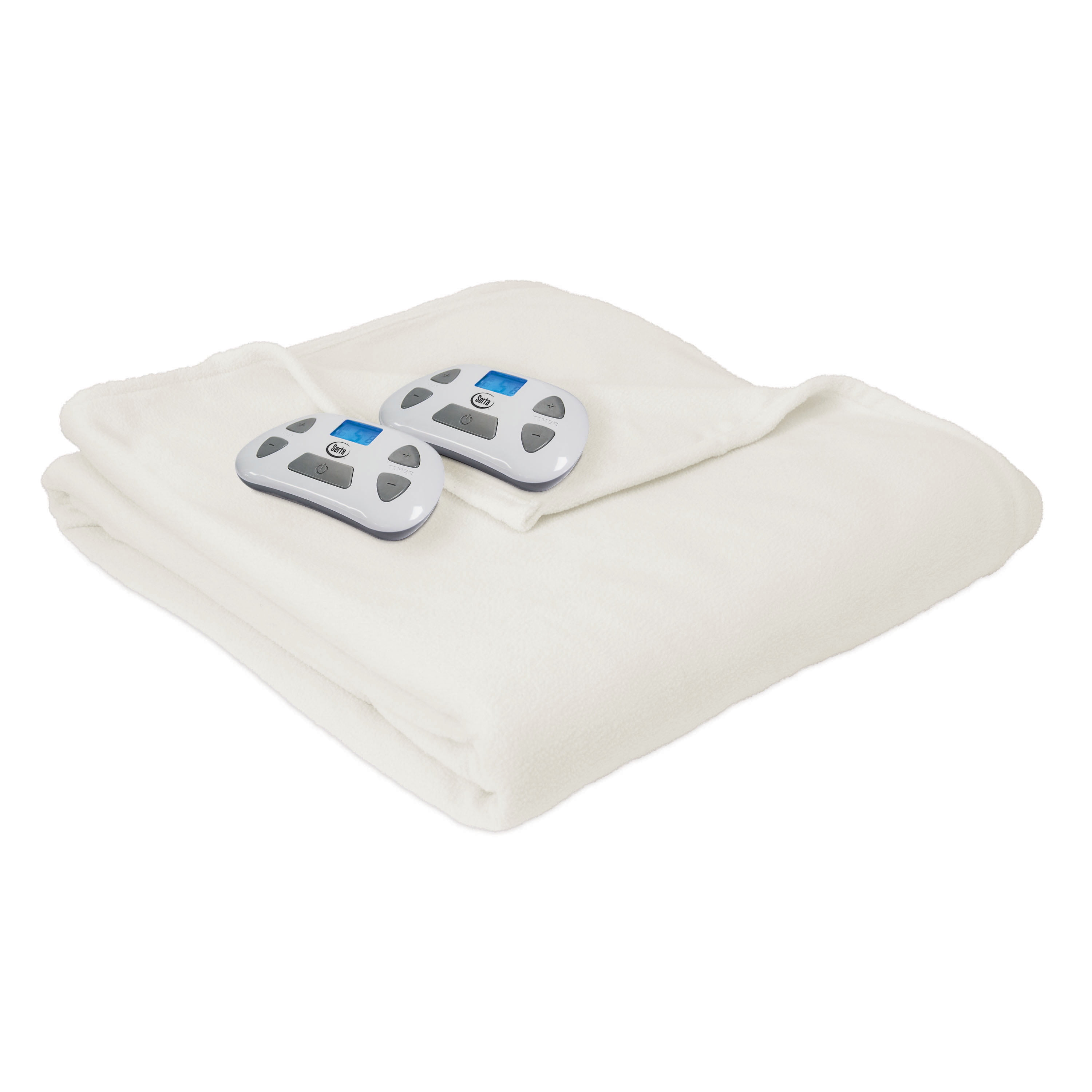 Serta MicroFleece Electric Heated Blanket, Queen, Off ...