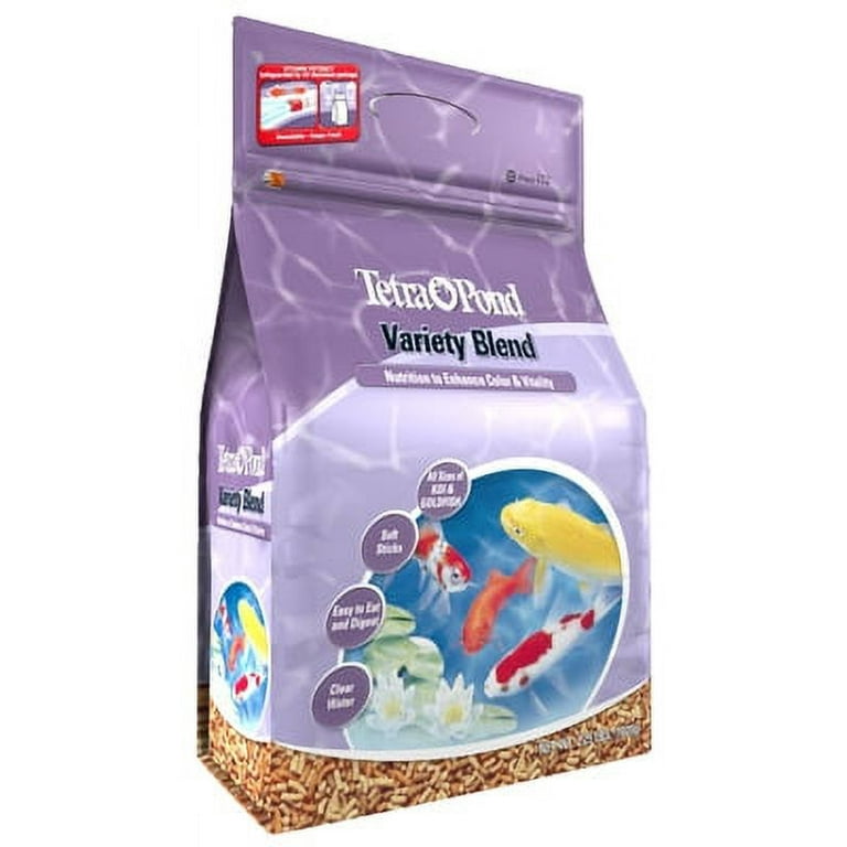 Tetra Pond Variety Blend, Pond Fish Food, for Goldfish and Koi, 1.32  Pounds, Pack of 6