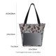 thumbnail image 3 of Fotbe Brown Moose with Pinecones Bolsa de Playa con Estampado, Bolsa de Hombro, Bolsa de Mano Espaciosa, Bolsa de Viaje Ligera, Bolsa de Compras Versátil, 3 of 6