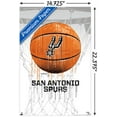 thumbnail image 3 of NBA San Antonio Spurs - Drip Basketball 21 Wall Poster with Pushpins, 14.725" x 22.375", 3 of 3