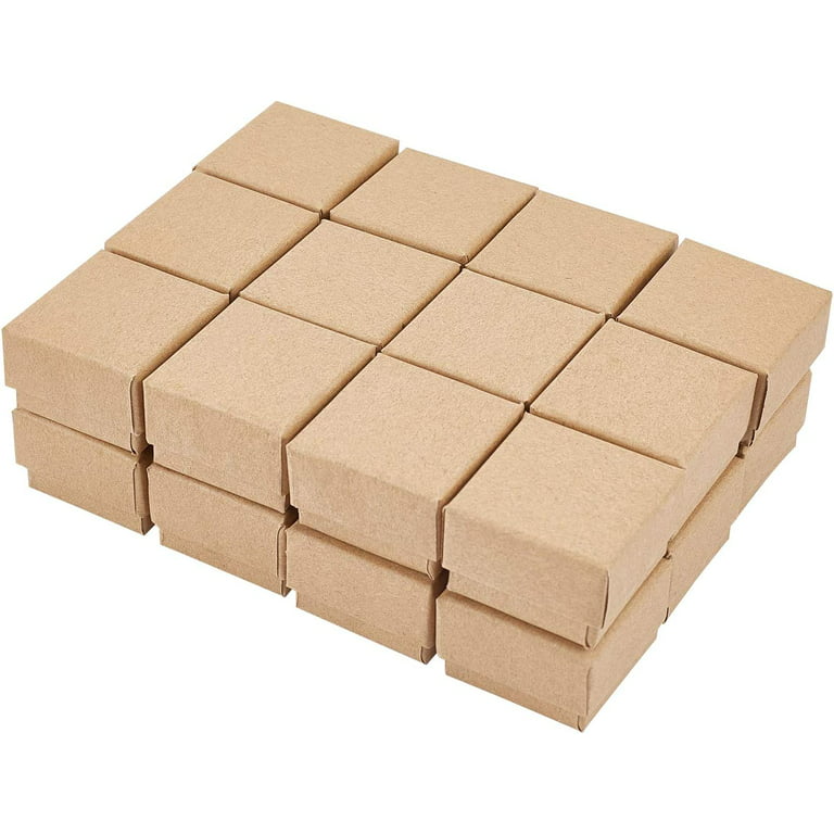 Homemaxs 6pcs Empty Small Jewelry Gift Box Jewelry Gift Packaging Box Proposal Ring Packing Box with Sponge Liner, Adult Unisex, Size: 9x9x3CM