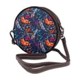 thumbnail image 2 of Lsque Tropical Flower Pattern Shoulder Bag – Microfiber Leather Crossbody with Detachable Strap & Handle Ring, Waterproof & Durable, Elegant Everyday Carry, 2 of 5