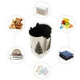 thumbnail image 7 of Yayeee Freestanding Laundry Hamper with Handle Collapsible Large Storage Basket for Clothes, Hand Drawn Christmas Stars, 7 of 7