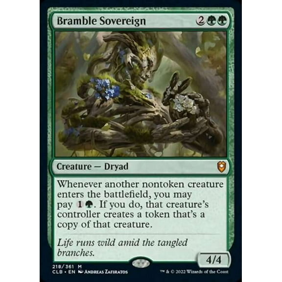 MtG Commander Legends: Dungeons & Dragons Battle For Baldur's Gate Mythic Rare Bramble Sovereign #218