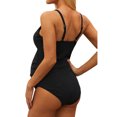 thumbnail image 4 of Traje de baño de una pieza para mujeres embarazadas, color sólido, diseño simple, que cubre el vientre, suelto, que sujeta el vientre, traje de baño de playa sexy de triángulo, 4 of 6