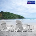 thumbnail image 5 of Bilot Folding Adirondack Ottoman, 19.7W x 18.5L x 13H Inch, HDPE All Weather Adirondack Chair Footrest, Plastic Footstool for Deck Backyard Patio Outdoor Poolside Porch Lawn Indoor, White, 5 of 8