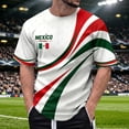 thumbnail image 5 of 2026 new Mexico Soccer Jersey Men Shirts Short Sleeve Casual Crewneck Pullover Summer Tops Soccer Shirt for Men Indoor Outdoor Activities Daily Wear, 5 of 5