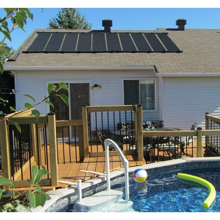 Electronic Pool Heater - 2-2'x10' SunQuest Solar Pool Heater with Couplers and Roof/Rack Mounting Kit