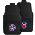 thumbnail image 1 of Fanmats 27x17 Inch Vinyl Front Car Floor Mat 2 Piece Set, MLB Chicago Cubs, 1 of 7