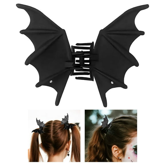 Gothic Bat Wing Hair Clips Halloween Hair Accessories For Women Strong Hold Metal Hair Clips Cute Bat Design Party Hair Styling Decoration