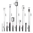 thumbnail image 2 of Gifts for Men 5PCS Telescoping Magnetic Pick Up Tool Kit with 1 lb and 15 lb Pickup Rod, Round and Square 360 Swivel Adjustable Inspection Mirror and Flexible LED Flashlight, 2 of 4