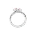 thumbnail image 4 of Pink Tourmaline Double Heart Ring 2/5 Carat (Ctw) in Sterling Silver, 4 of 4