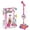 Pink, variant on 3.94in Portable Karaoke Microphone, Stand Up Singing Microphone with Adjustable Stand and Flashing Lights for Musical Activity and Home Party Fun Use