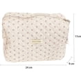 thumbnail image 2 of Bolsa de maquillaje grande NQ cosméticos de viaje con cremallera estampado floral, 2 of 5
