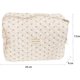 thumbnail image 2 of Bolsa de maquillaje grande, bolsa de cosméticos de viaje con cremallera, bolsa de aseo de viaje de gran capacidad con estampado floral para mujeres y niñas., 2 of 5