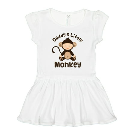 

Inktastic Daddys Little Monkey Gift Toddler Girl Dress