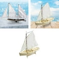 thumbnail image 6 of Sailboat Model DIY Assembling Building Wooden Ship Model for Bedroom, 6 of 10