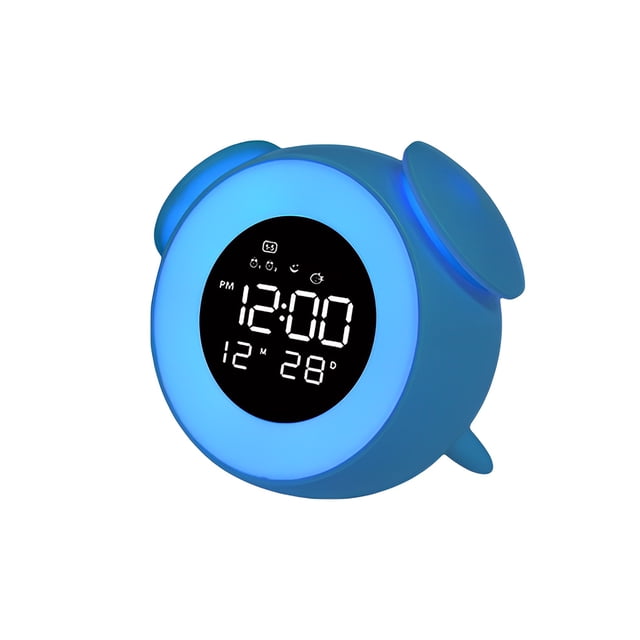 Reloj despertador con música Led Advancent, calendario, luz de repetición, dormitorio, Electrodomésticos Azul, HA083590-02B
