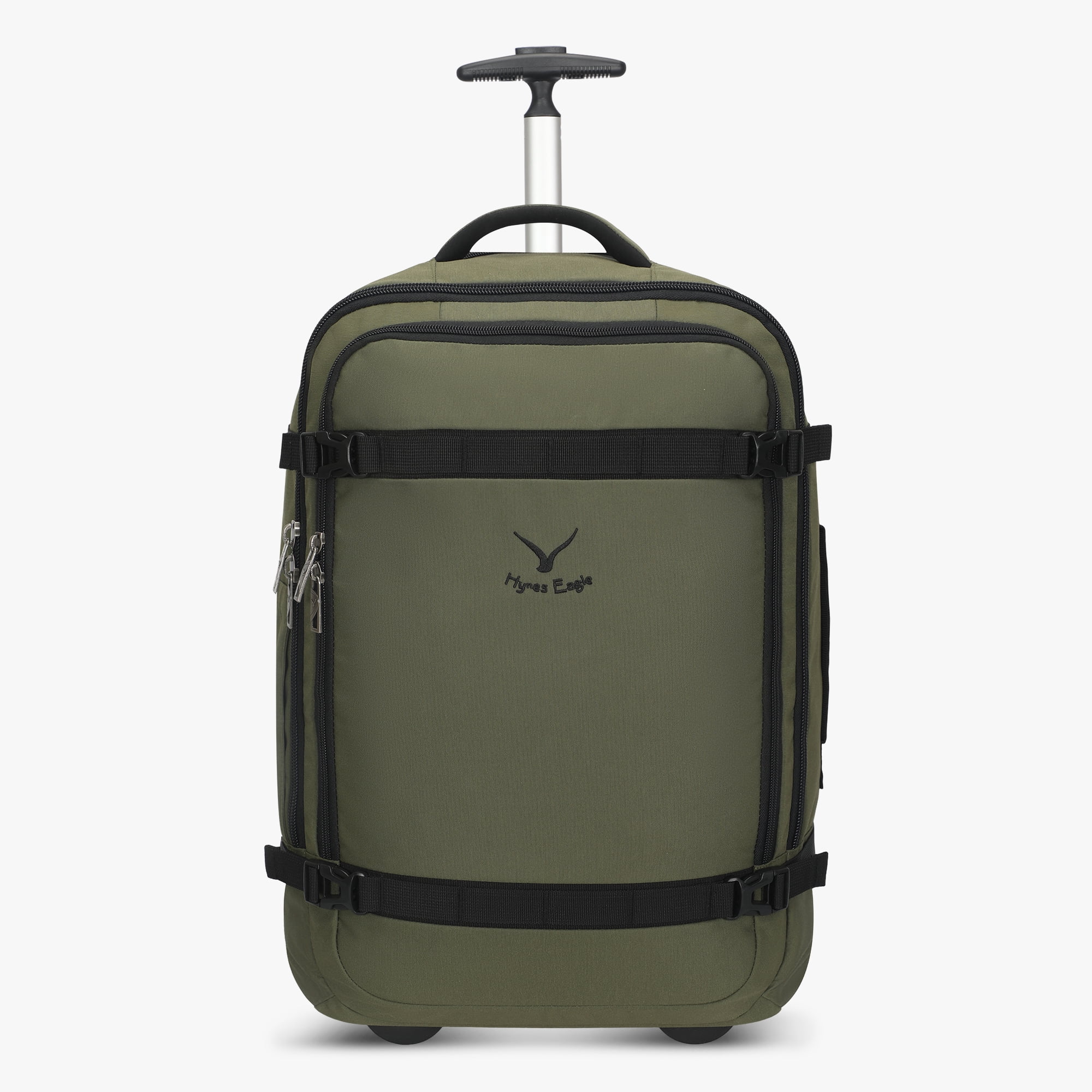 Convertible Wheeled Laptop Carry-On Bag (42L) – Hynes Eagle – Army Green