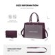 thumbnail image 4 of Bolso de mano para portátil LOVEVOOK, piel, negocios, oficina, trabajo, morado, 4 of 7