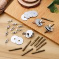 thumbnail image 3 of 12 juegos de tornillos para soportes de perchas para pájaros, herrajes para perchas de jaula, tornillos de doble extremo, tuercas de mariposa para montaje de perchas, accesorios para jaulas de pájaros, 3 of 7