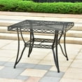 thumbnail image 2 of Segovia Iron 39-inch Square Dining Table with Umbrella Hole, 2 of 3