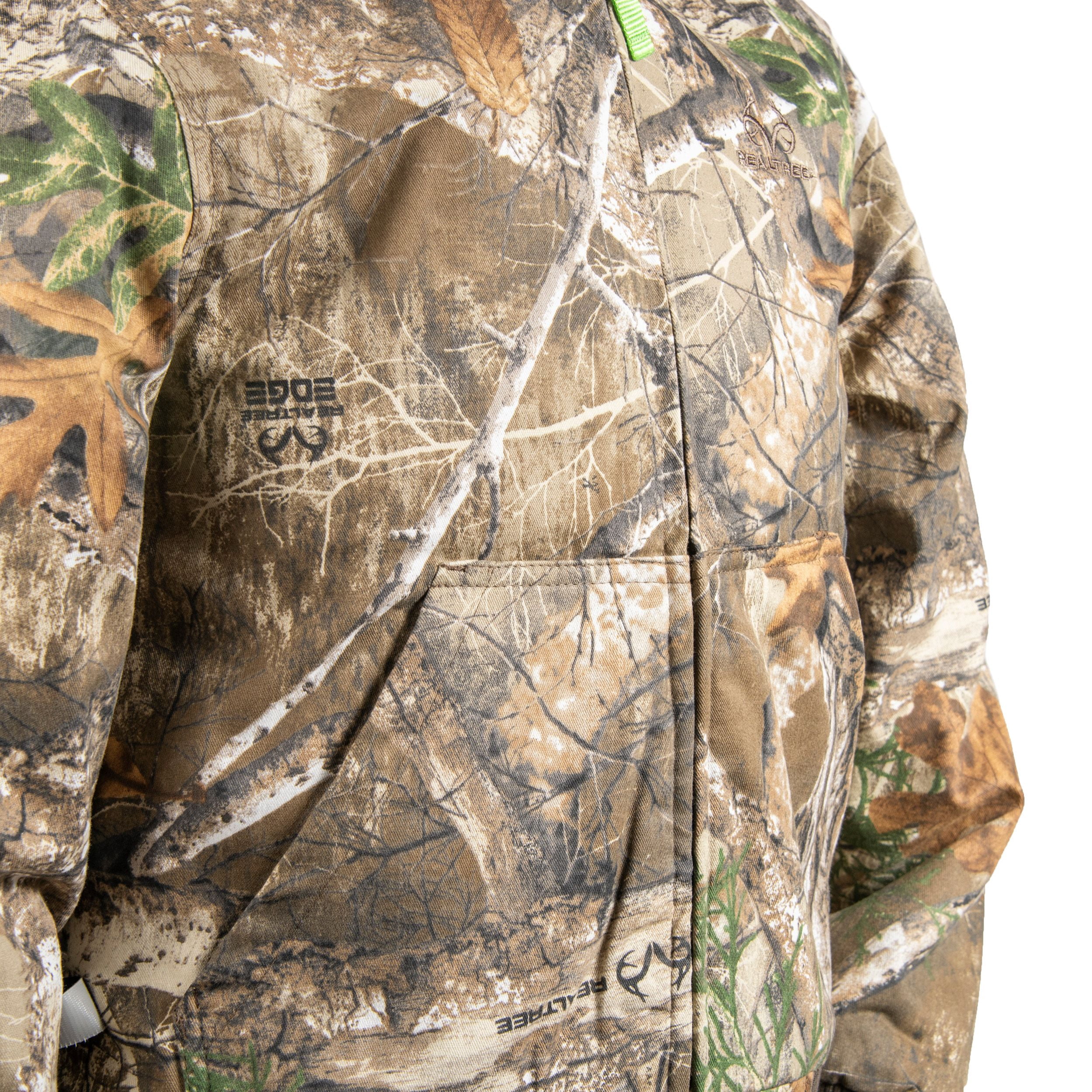 Realtree Edge Youth Insulated Hunting Bomber Jacket, Size M, Unisex