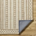 thumbnail image 5 of Hauteloom Adarsh Boho Hand Woven Natural Fiber Wool Area Rug - Farmhouse Trellis Diamond Carpet for Living Room, Bedroom, Dining Room - Beige, Light Brown, Tan - 5' x 7'6" (5x7), 5 of 6