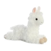 AURORA WORLD Aurora - Small White Mini Flopsie - 8" Ansy Alpaca - Adorable Stuffed Animal