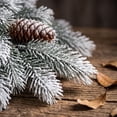 thumbnail image 6 of ALORINA Christmas Pine Teardrop Swag with Pinecones, 29.13 Inch Hanging Greenery for Wall Door and Winter Home Decor, 6 of 7