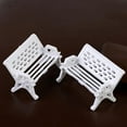 thumbnail image 7 of Ludlz 2Pcs Mini Park Seat Bench Garden Ornament Miniature Craft Fairy Dollhouse Decor, 7 of 7