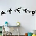 thumbnail image 2 of Lnrkai Dirt Bike Stickers Motorcycle Wall Decal Peel Sports Wall Sticker for Boys Bedroom Home Decor, 2 of 7