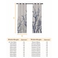 thumbnail image 6 of Fsddascl Blue Tree Blackout Curtains for Bedroom/Living Room, Thermal Insulated Kitchen Curtains, Retro Farmhouse Botanical Branches Bird Grommet Darkening Window Treatment Drapes 42"x84"x2, 6 of 6