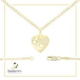 thumbnail image 7 of BEBERLINI Women Heart CZ Pendant Necklace Set 14K Gold Filled Cuban Chain Jewelry 24", 7 of 7