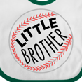 thumbnail image 4 of Inktastic Little Brother- Baseball Boys Baby Bib, 4 of 4