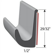 Trim-Lok Flexible Drip Rail, 29/32 in x ½ in x 10 ft, Black PVC, Exterior Automotive Accessory