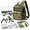Woodland Camo, variant on Woodland Camo Fishing Sling Bag with 3500 Tackle Box and Gear Starter Kit