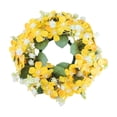 thumbnail image 2 of Wildflower Candle Ring Wreath 8 Inch, Artificial Floral Candle Holder with Mixed Blooms, Centerpiece Decor for Wedding Home Living Room, Photography Prop, 2 of 6