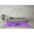 thumbnail image 3 of Ahgly Company Indoor Rectangle Oriental Purple Industrial Area Rugs, 2' x 5', 3 of 4