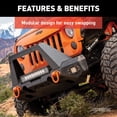 thumbnail image 3 of ARIES 2082043 TrailChaser Black Steel Front Bumper with LED Lights and Winch Mount, Select Jeep Wrangler JK Fits select: 2008,2015-2017 JEEP WRANGLER UNLIMITED, 3 of 6