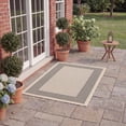 thumbnail image 5 of Safavieh Courtyard Justine Bordered Indoor/Outdoor Area Rug, Gray/Cream, 2'7" x 5', 5 of 17