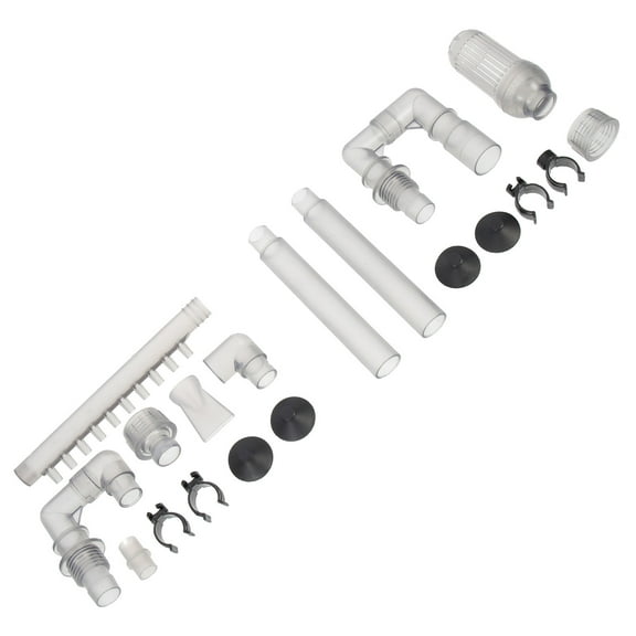 Aquarium Filter Tube Set - Plastic Intake and Outflow Water Pipes for Fish Tank Accessories, Fish Tank Replacement Parts