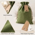 thumbnail image 4 of 30-Pack Natural Jute Drawstring Bags for Wedding Favors, Party Gifts, Home Organization & Craft Storage – Eco-Friendly Green Pouches, 4 of 6