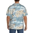 thumbnail image 3 of Kdxio Men'S Hawaiian Shirt For Men Short Sleeve Shirt Animals Travel World Map Summer Casual Holiday Beach Button Down T-Shirts, 3 of 5