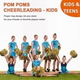 thumbnail image 5 of 12pcs Cheerleading Pom Poms For Kids, Metallic Foil Plastic Ring Cheer Pom Poms For Boy, 5 of 5