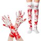 thumbnail image 2 of Guantes de Halloween con decoración de ambiente terrorífico, calcetines con estampado de sangre, accesorios para fiestas de Halloween, venta al por mayor, 2 of 4