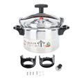 thumbnail image 2 of Aluminum Pressure Cooker, Large Capacity Anti Stick Explosion Proof Pressure Canner Cookware Rice Cooker with Safety Valve, Large Capacity Pressure Pot for Commercial Household, 2 of 7