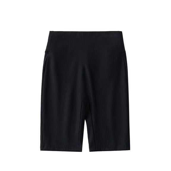 XAOWF Child Girls Yoga Shorts High Waist Solid Color Comfortable Stretchy Athletic Leggings Active Wear 3-18 Years Leisure Versatile Trousers