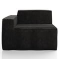 thumbnail image 6 of Furniture of America Solan Modern Chenille Modular Wide Track Arms Sofa, Black, 6 of 20
