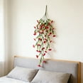 thumbnail image 4 of Artificial Flowers Wall Mounted Simulated Bouquet Desktop Wedding Party Decoration Fake Flower Plants That Are Not Easily Faded for Indoor Outdoor Decoration, 4 of 6